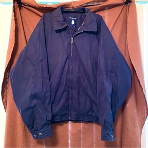 Men's ROUNDTREE & YORKE Navy Blue Zip Jacket size Large